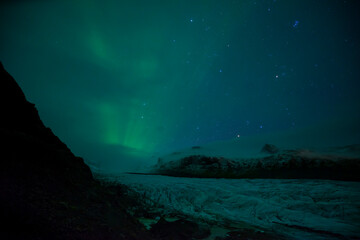Fototapeta na wymiar Northern Lights, Southern Iceland, Iceland, Europe