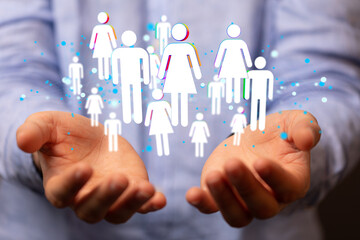 conference Digital Network and data concept
