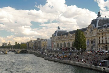Seine river in Paris France