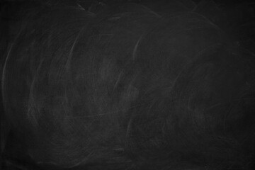 Abstract texture of chalk rubbed out on green blackboard or chalkboard background. School education, dark wall backdrop or learning concept.
