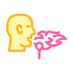 fure show performing color icon vector illustration