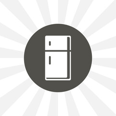fridge isolated vector icon. food design element