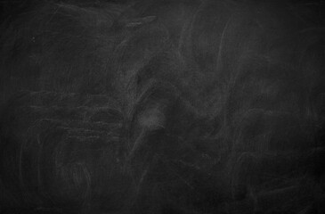 Abstract texture of chalk rubbed out on green blackboard or chalkboard background. School education, dark wall backdrop or learning concept.