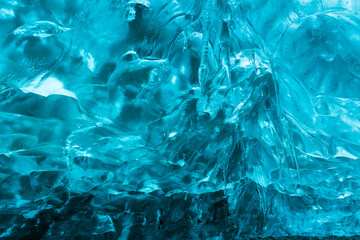 Ice cave, Vatnatjokull glacier, Southern Iceland, Iceland, Europe