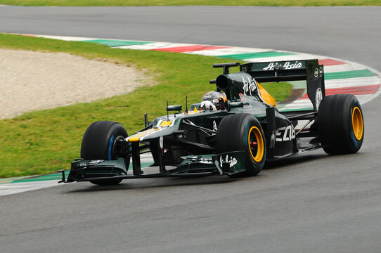 MUGELLO, ITALY - MAY 2012: Rodolfo Gonzales Of Caterham F1 Team Races During Formula One Teams Test Days At Mugello Circuit On May, 2012 In Italy.