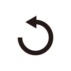 Undo icon vector illustration sign