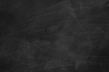 Texture of chalk rubbed out on blackboard or chalkboard background. School education, dark wall backdrop or learning concept.