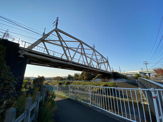 Highway under the blue sky