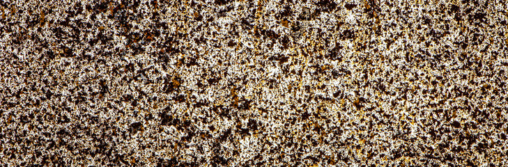 Rusted steel as texture and background panorama. Old metal iron panel