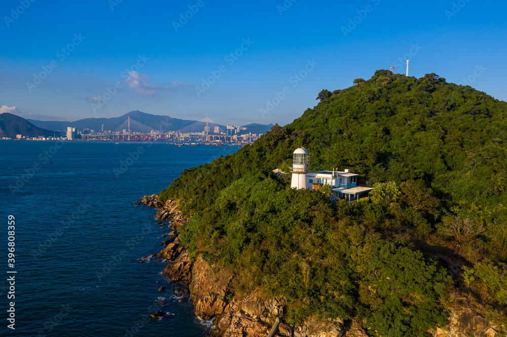 Sticker Lighthouse at Victoria Harbour west, Green Island