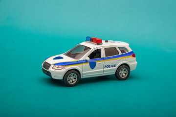 Police Car dummy photo on isolated background