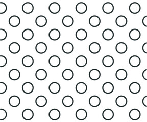 black and white polka dot pattern background vector