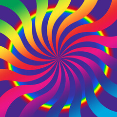 An abstract psychedelic spiral background image.