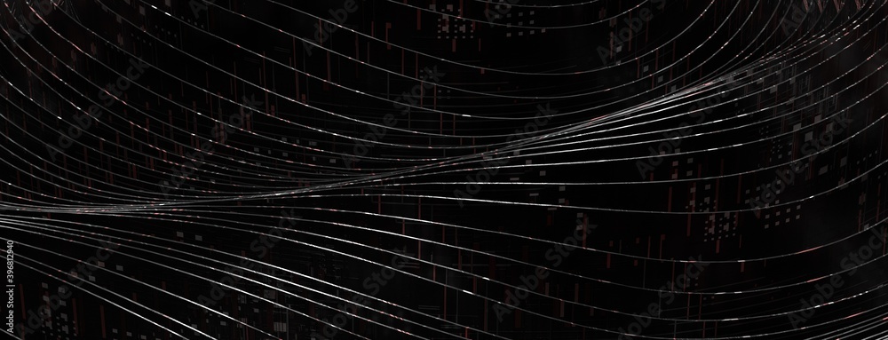 Aufkleber future tech digital background 3d