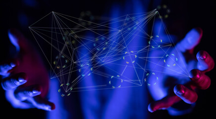 videoconference group of people talking in social network