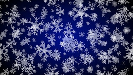 Blue Christmas background snow illustration xmas. vector season