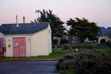 Some facades at le Pouliguen in the west of France.