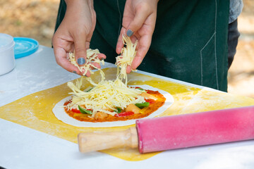 Homemade classic italian pizza