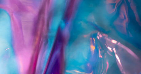 Obraz na płótnie Canvas Blurred Iridescent neon background.