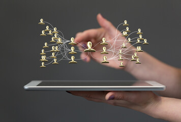team hierarchy connection group digital