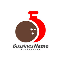 Lab Coconut logo vector template, Creative Coconut logo design concepts, Icon symbol, Illustration