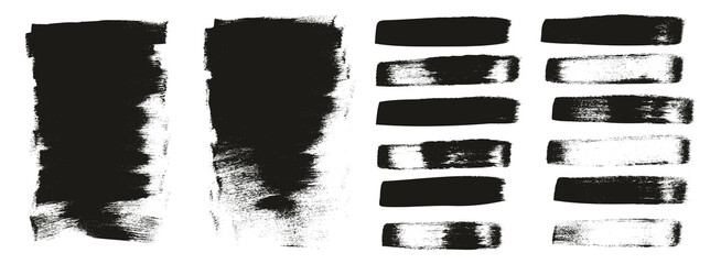 Flat Calligraphy Paint Brush Regular Short Background & Straight Lines Mix High Detail Abstract Vector Background Mix Set 