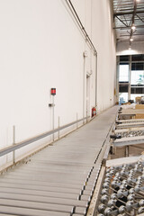 Conveyor Belt In Warehouse