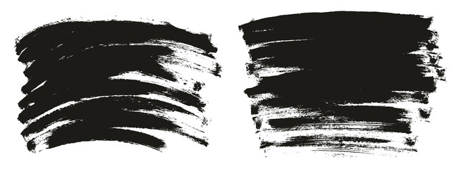 Round Sponge Thin Artist Brush Long & Curved Background Mix High Detail Abstract Vector Background Mix Set 