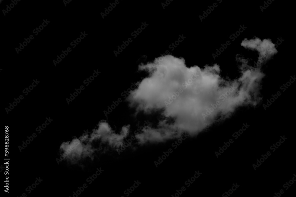Wall mural white cloud object for nature design summer background.