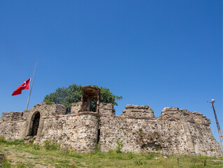 Old Genoese castle in Riva, Beykoz, Istanbul.