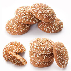 Set of Cookies with sesame seeds