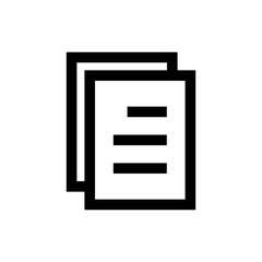 Document linear icon. Vector illustration