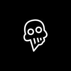 Skull Head logo design