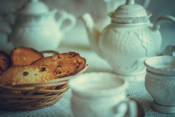 cup of tea and cookies