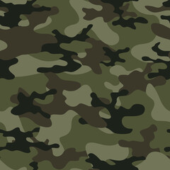 Fototapeta premium Military camouflage seamless vector pattern for printing