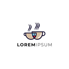 Coffee Pin logo design