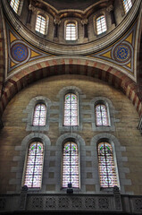 Fototapeta na wymiar Insise the cathedrale la major in Marseille, France