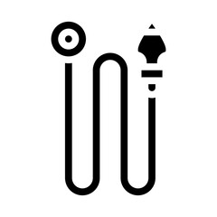 leveling weight glyph icon vector illustration black