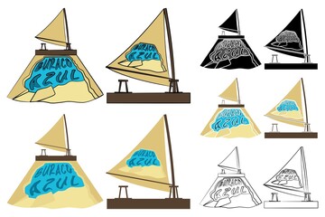 Blue hole in Jericoacora, Brazil.