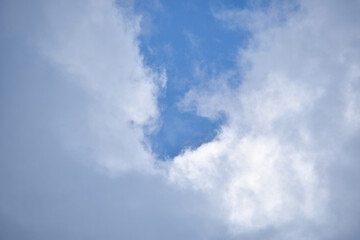 blue sky with clouds