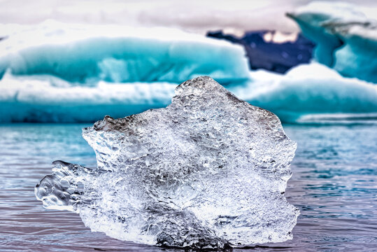 Ice Formation in Jökulsárlón Glacier Lagoon