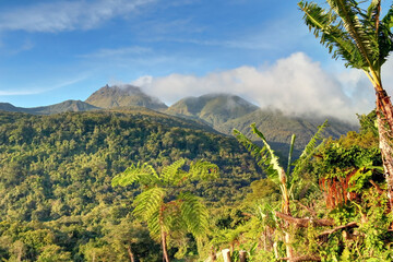Volcan La Soufrière en Guadeloupe Caraïbes
