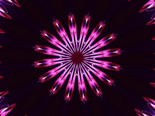 fireworks background in black and pink