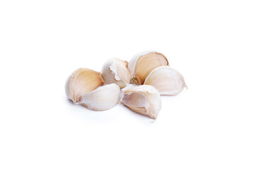 Garlic isolated on white background