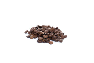 Coffee beans isolated on a white background