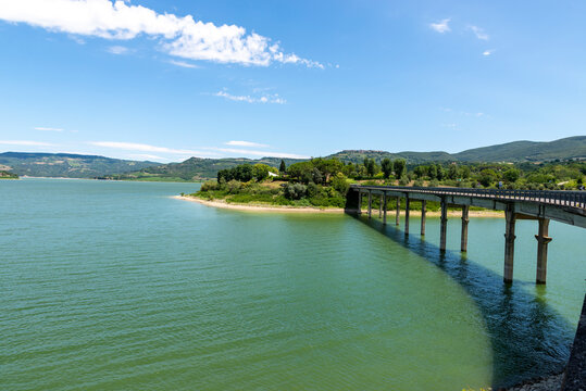 Corbara lake in the province of Perugia