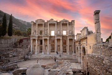 Izmir - Turkey, October 20, 2020, Ephesus ancient city
