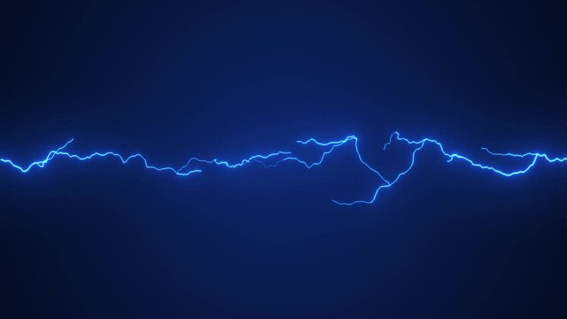 Electric Thunder Strikes Kinetic Action Fx Loop/ 4k animation of a dynamic kinetic distorted electrical thunder strikes background with shining rays twitching