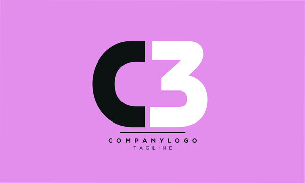 Alphabet letters Initials Monogram logo C3,3C