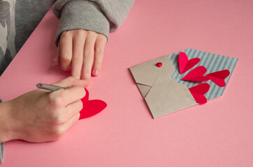 happy valentines day happy holiday writing on heart